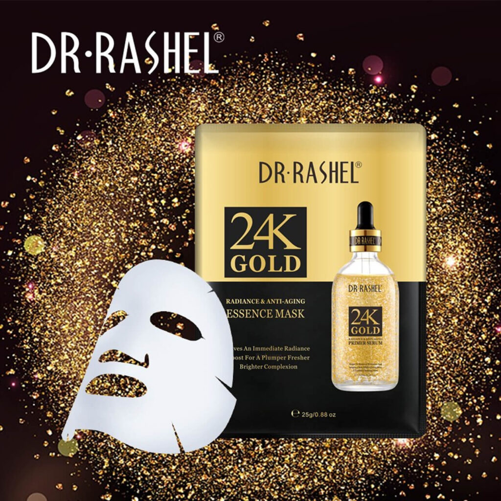 Dr Rashel 24k Gold Radiance And Anti Aging Essence Facial Sheet Mask 5piece 25g The Care Ak 4114